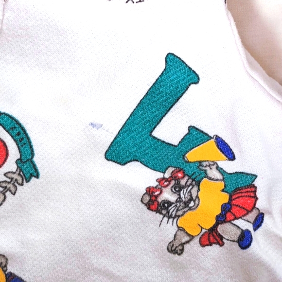 Vintage 80s Alphabet Unisex Overalls for Boy or Girl - Picture 6 of 7